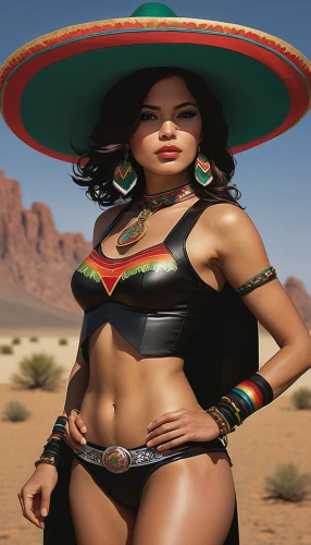 sombrero,mexican hat,mexican,mexican mix,peruvian women,latina,catrina calavera,mexican culture,cinco de mayo,margarita,la catrina,sombrero mist,hispanic,desert background,mexico,mariachi,catrina,mexican holiday,marvel of peru,latino,Illustration,American Style,American Style 06