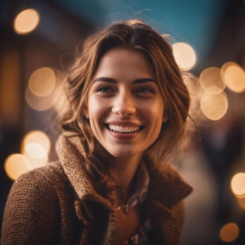a girl's smile,bokeh lights,bokeh,background bokeh,cosmetic dentistry,christmas woman,square bokeh,blonde girl with christmas gift,bokeh effect,romantic portrait,woman portrait,girl with speech bubble,girl in a long,a smile,girl portrait,portrait photographers,smiling,portrait photography,net promoter score,grin,Photography,General,Cinematic