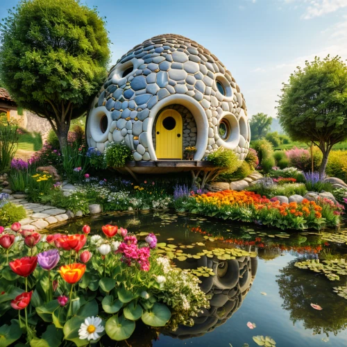 dubai miracle garden,flower dome,insect house,cubic house,bee-dome,mushroom landscape,round hut,eco hotel,bee house,garden buildings,igloo,round house,roof domes,nature garden,fairy house,climbing garden,home landscape,hobbiton,cube house,globe flower,Photography,General,Natural