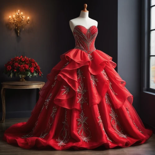 ball gown,quinceanera dresses,red gown,wedding gown,evening dress,wedding dresses,bridal party dress,wedding dress train,bridal clothing,gown,bridal dress,quinceañera,wedding dress,overskirt,robe,flamenco,dress form,crinoline,lady in red,dressmaker