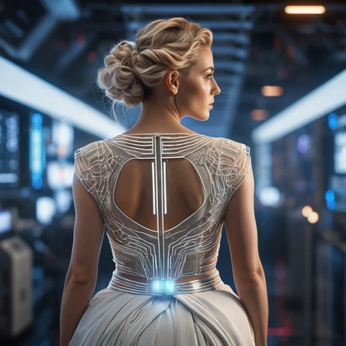 passengers,elsa,cocktail dress,valerian,cinderella,droid,wearables,wedding dress train,bridal dress,futuristic,cyborg,mother of the bride,ball gown,women in technology,katniss,ice queen,cg artwork,symetra,insurgent,sci fi,Photography,General,Sci-Fi