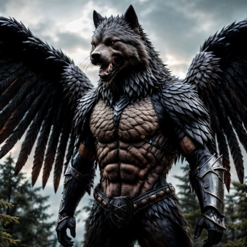 wolverine,griffin,gryphon,werewolf,werewolves,griffon bruxellois,corvus,wolfman,wolf,king of the ravens,barbarian,bird of prey,howling wolf,black warrior,nordic bear,gray eagle,carpathian,dark angel,spartan,gray wolf