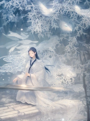 winter dream,the snow queen,winter background,winterblueher,white rose snow queen,eternal snow,winter magic,fantasy picture,ice queen,suit of the snow maiden,ice crystal,ice rain,glory of the snow,ice princess,snow scene,snow white,mystical portrait of a girl,crystalline,wintry,winter rose,Game&Anime,Manga Characters,Fantasy