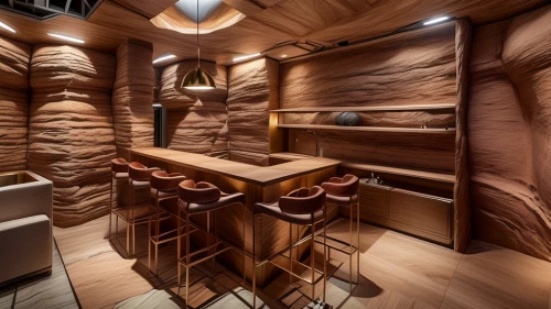wooden sauna,wine cellar,log home,cabin,log cabin,wine bar,ufo interior,little man cave,wood grain,interior design,wood doghouse,wooden cubes,cabinetry,unique bar,wood stain,wooden construction,kitchen design,fallout shelter,the boiler room,wood floor