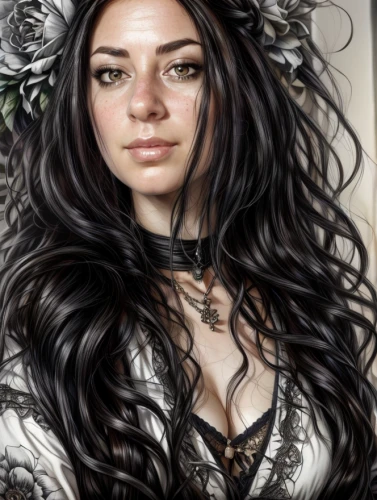 fantasy portrait,celtic queen,white rose snow queen,fantasy art,elven flower,filigree,victorian lady,the enchantress,fantasy woman,fairy tale character,vanessa (butterfly),gothic portrait,sorceress,faery,artemisia,fairy queen,comely,swath,fantasy picture,elven