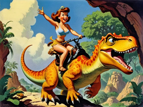 dinosaruio,dinosaurs,landmannahellir,dino,tyrannosaurus,dinosaur,tyrannosaurus rex,crocodile woman,trex,safari,drexel,prehistoric,saurian,cynorhodon,charizard,rubber dinosaur,brontosaurus,palaeontology,troodon,t-rex,Illustration,Retro,Retro 18