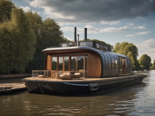houseboat,floating huts,electric boat,coastal motor ship,floating restaurant,floating on the river,boat house,two-handled sauceboat,barge,wooden boat,picnic boat,phoenix boat,pontoon boat,crane vessel (floating),riverboat,york boat,inverted cottage,house trailer,house by the water,clyde steamer,Photography,General,Natural