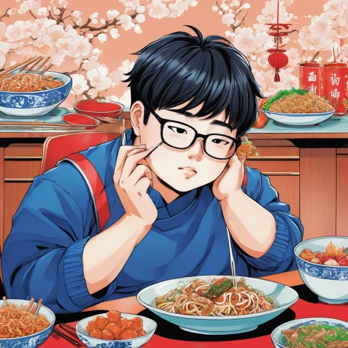 bibimbap,korean cuisine,korean food,furikake,udon,korean chinese cuisine,baek kimchi,katsudon,noodle bowl,yakiniku,donburi,japchae,eats,noodle image,feast noodles,korean royal court cuisine,rice bowl,kawaii food,yukio,bowl of rice,Illustration,Japanese style,Japanese Style 04