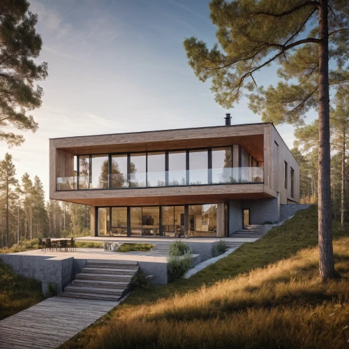 modern house,dunes house,house in the forest,timber house,modern architecture,eco-construction,danish house,3d rendering,wooden house,mid century house,smart house,cubic house,smart home,house in mountains,house in the mountains,beautiful home,summer house,luxury property,holiday villa,chalet
