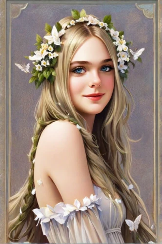 jessamine,custom portrait,fantasy portrait,romantic portrait,vanessa (butterfly),portrait background,flower fairy,spring crown,elven flower,flower crown,linden blossom,girl in flowers,beautiful girl with flowers,natural cosmetic,fairy tale character,flower crown of christ,girl in a wreath,flower girl,bridal,floral wreath