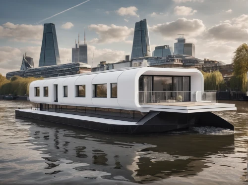 houseboat,floating huts,cube stilt houses,inverted cottage,water bus,floating restaurant,floating on the river,coastal motor ship,house trailer,crane vessel (floating),thames trader,ferry house,thames,mobile home,picnic boat,very large floating structure,shipping container,river thames,house by the water,floating production storage and offloading,Photography,General,Natural