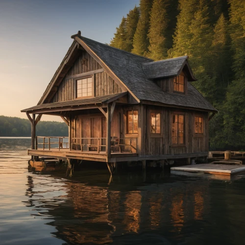 house with lake,house by the water,boat house,floating huts,boathouse,log home,summer cottage,wooden house,fisherman's house,wooden sauna,boat shed,stilt house,houseboat,summer house,log cabin,inverted cottage,small cabin,cottage,timber house,the cabin in the mountains,Photography,General,Natural