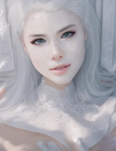 white rose snow queen,the snow queen,ice queen,eternal snow,white lady,suit of the snow maiden,pale,ice princess,white beauty,white swan,egg white snow,pure white,fantasy portrait,white snowflake,winter rose,winterblueher,white winter dress,snow white,winter dream,crystalline,Game&Anime,Manga Characters,Fantasy