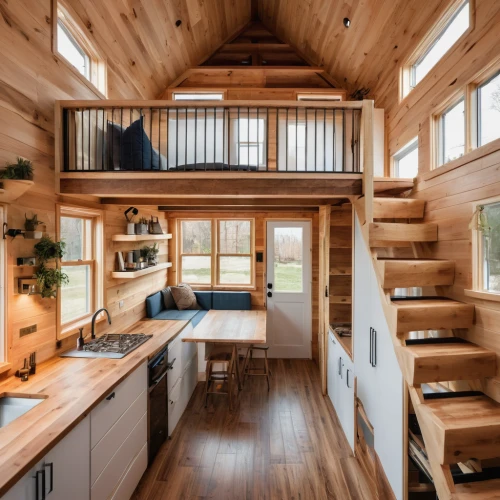 small cabin,timber house,log home,wooden beams,wooden house,log cabin,new england style house,the cabin in the mountains,cabin,knotty pine,wooden stairs,inverted cottage,wooden sauna,wooden windows,wooden planks,wooden floor,wooden hut,wooden stair railing,wood floor,loft,Photography,General,Natural
