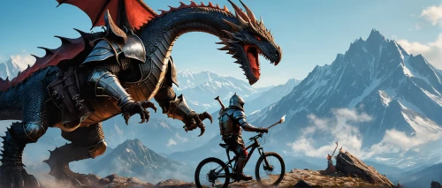 heroic fantasy,seat dragon,fantasy picture,wyrm,skylander giants,massively multiplayer online role-playing game,dragons,dragon,skyrim,fantasy art,dragon of earth,mountain bike,3d fantasy,drg,game illustration,witcher,black dragon,5 dragon peak,draconic,full hd wallpaper,Conceptual Art,Fantasy,Fantasy 14