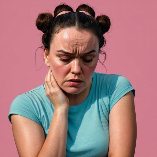 stressed woman,woman eating apple,depressed woman,management of hair loss,daisy jazz isobel ridley,menopause,anxiety disorder,woman sitting,woman portrait,portrait of a girl,scared woman,portrait background,pink background,la violetta,portrait of a woman,woman's face,worried girl,woman face,hair loss,sad woman,Photography,Documentary Photography,Documentary Photography 06