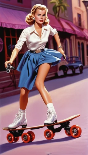 artistic roller skating,roller skating,roller sport,roller skate,skateboard,rollerblades,roller skates,skaters,skater,roll skates,quad skates,skate board,longboard,skateboarding,woman free skating,skate,longboarding,retro pin up girl,kick scooter,pin up girl,Illustration,American Style,American Style 07