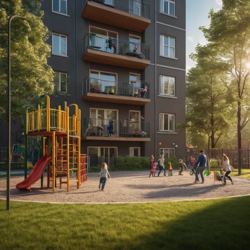 new housing development,hoboken condos for sale,outdoor play equipment,3d rendering,apartment complex,åkirkeby,homes for sale in hoboken nj,houston texas apartment complex,stadtplaung,urban park,play yard,condominium,apartment buildings,espoo,eco-construction,homes for sale hoboken nj,urban design,urban development,prefabricated buildings,mixed-use,Photography,General,Natural