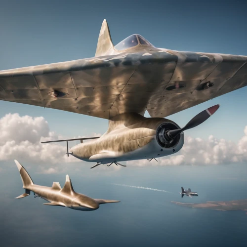 lockheed martin fb-22,air combat,northrop yf-23,delta-wing,fighter aircraft,constellation swordfish,hammerhead,lockheed p-38 lightning,lockheed martin,digital compositing,kai t-50 golden eagle,mikoyan–gurevich mig-15,bronze hammerhead shark,douglas b-66 destroyer,northrop f-20 tigershark,iai kfir,northrop grumman,lockheed martin f-35 lightning ii,rocket-powered aircraft,propeller-driven aircraft,Photography,General,Cinematic