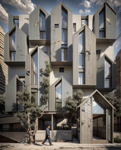 cubic house,kirrarchitecture,metal cladding,cube stilt houses,eco-construction,building honeycomb,apartment block,modern architecture,timber house,archidaily,housebuilding,new housing development,apartment building,mixed-use,apartment blocks,cube house,reinforced concrete,habitat 67,arq,urban design