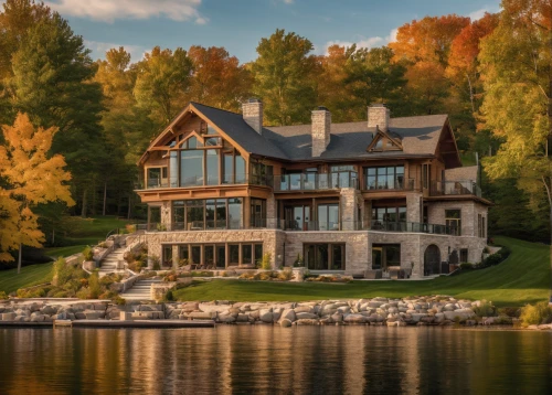 house with lake,house by the water,beautiful home,house in mountains,new england style house,luxury home,house in the mountains,summer cottage,log home,luxury property,the cabin in the mountains,chalet,lake view,large home,log cabin,home landscape,cottage,house in the forest,cottagecore,boat house,Photography,General,Natural