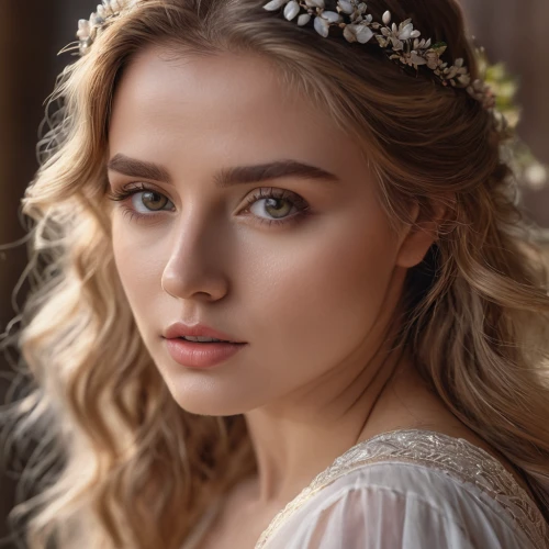 jessamine,spring crown,princess crown,flower crown,tiara,bridal jewelry,white rose snow queen,romantic look,romantic portrait,beautiful girl with flowers,diadem,fairy queen,summer crown,cinderella,bridal,flower crown of christ,enchanting,bridal accessory,sun bride,diademhäher,Photography,General,Natural