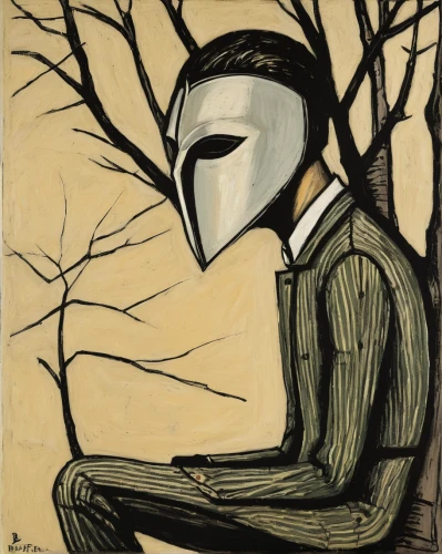 wooden man,primitive man,matchstick man,tree man,forest man,wooden mask,anonymous mask,braque saint-germain,roy lichtenstein,thinking man,wooden figure,woodcut,masked man,fawkes mask,covid-19 mask,cool woodblock images,shrike,without the mask,wooden mannequin,braque francais,Art,Artistic Painting,Artistic Painting 01