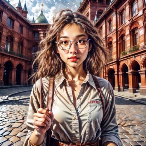 world digital painting,girl in a historic way,city ​​portrait,girl with speech bubble,italian painter,sci fiction illustration,woman with ice-cream,woman eating apple,digital painting,photoshop manipulation,girl with bread-and-butter,painting technique,mystical portrait of a girl,girl portrait,photo painting,woman thinking,girl in a long,the girl at the station,young woman,girl studying