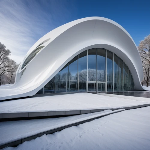 tempodrom,snow roof,futuristic art museum,snow shelter,snow house,snowhotel,snow ring,calatrava,futuristic architecture,ice hotel,winter house,concert hall,santiago calatrava,white turf,cooling house,musical dome,snow bridge,snow slope,archidaily,ice rink,Photography,General,Natural