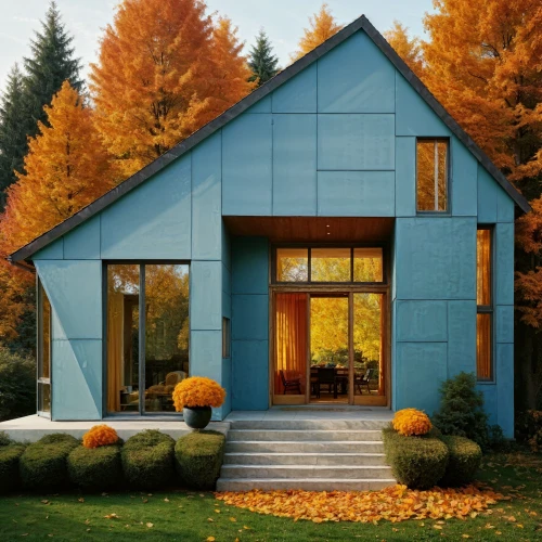 exterior decoration,cubic house,house shape,mid century house,blue leaf frame,cube house,frame house,thermal insulation,geometric style,prefabricated buildings,blue doors,smart house,timber house,gable field,house painter,stucco frame,house insurance,house painting,wooden house,gable