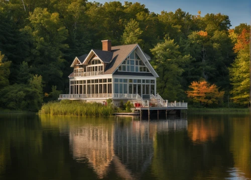 house with lake,house by the water,boathouse,boat house,summer cottage,summer house,house in the forest,new england style house,houseboat,log home,ferry house,wooden house,cottage,vermont,fisherman's house,cottagecore,auwaldsee,timber house,frontenac,beautiful home,Photography,General,Natural