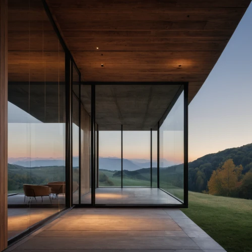 corten steel,sliding door,dunes house,house in the mountains,glass facade,house in mountains,archidaily,glass wall,cubic house,mirror house,window covering,timber house,frame house,modern architecture,structural glass,wood window,glass window,the cabin in the mountains,glass facades,wooden windows,Photography,General,Natural