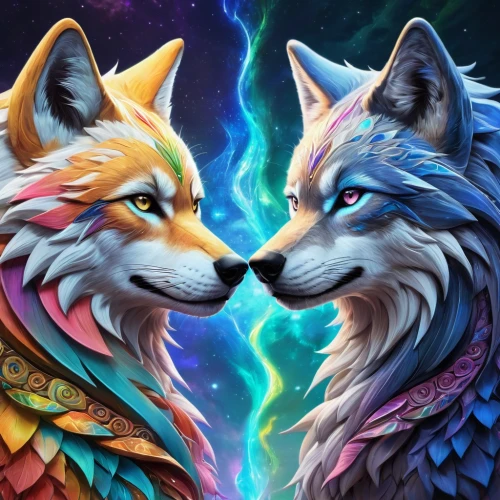 wolf couple,two wolves,foxes,wolves,fox stacked animals,fox,sun and moon,kitsune,two lion,wallpapers,fantasy art,furta,two friends,colorful background,digital background,beautiful couple,couple boy and girl owl,owl background,couple - relationship,lynx,Photography,General,Natural