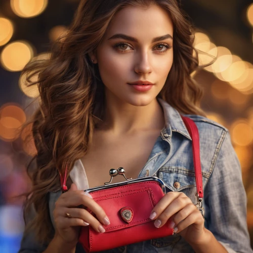 red bag,red heart medallion in hand,women's accessories,purse,purses,handbag,shoulder bag,wristlet,red gift,blonde girl with christmas gift,female model,yellow purse,romantic look,handbags,woman holding a smartphone,poppy red,q30,shopping icon,girl in red dress,louis vuitton,Photography,General,Commercial