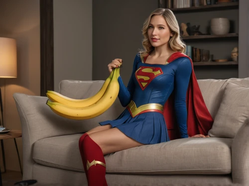 super heroine,super woman,superhero,wonderwoman,wonder woman city,banana,wonder woman,super hero,nanas,diet icon,wonder,bananas,lasso,brie,goddess of justice,cosplay image,comic-con,blonde woman reading a newspaper,digital compositing,super food,Photography,General,Natural