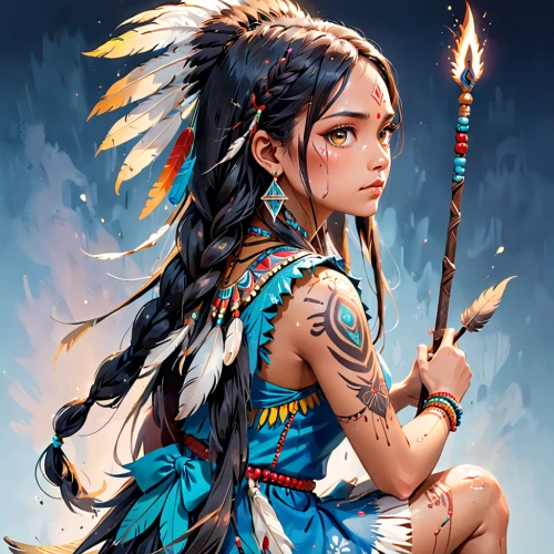 pocahontas,cherokee,native american,american indian,warrior woman,native,tribal chief,the american indian,amerindien,first nation,tribal,indian headdress,feather headdress,native american indian dog,polynesian girl,indian girl boy,shamanic,indigenous painting,female warrior,indigenous,Anime,Anime,General