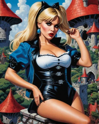 fantasy woman,pin ups,pin-up girl,alice,queen of hearts,fairy tale character,pin up girl,alice in wonderland,fantasy girl,cinderella,pin-up,pin up,pin-up model,retro pin up girl,valentine day's pin up,retro pin up girls,pin-up girls,valentine pin up,femme fatale,pixie-bob,Illustration,American Style,American Style 05