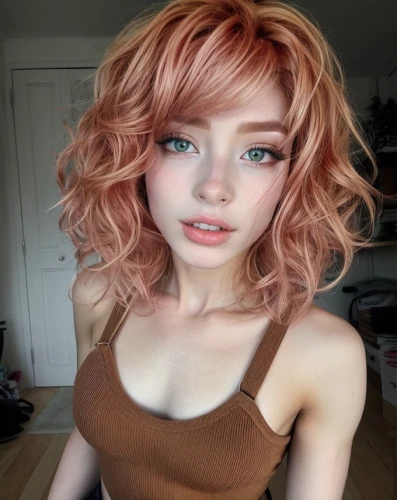 peach color,caramel color,realdoll,orange color,rose gold,peach rose,caramel,redhead doll,peach,orange half,peach glow,nami,peach tan,japanese ginger,orange,tangerine,half orange,burning hair,orange cream,orange rose