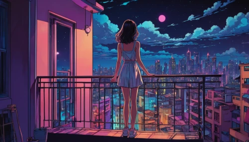 city lights,dream world,citylights,above the city,sky apartment,dreamland,cityscape,dreaming,fantasy city,daydream,evening atmosphere,night sky,colorful city,dreams,dream,the night sky,nightscape,rooftops,blue room,romantic night,Illustration,Realistic Fantasy,Realistic Fantasy 39