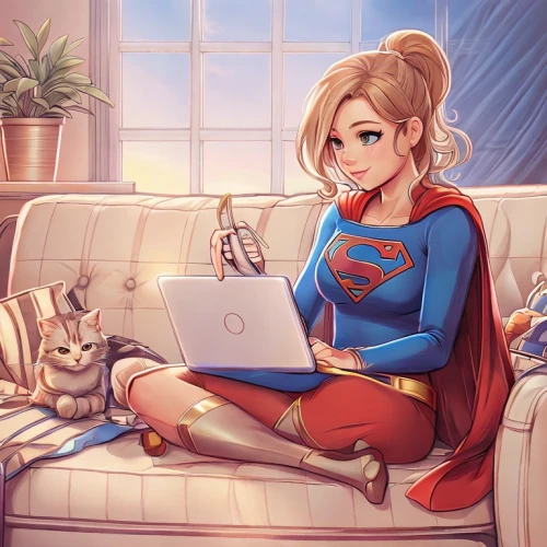 girl studying,tutoring,girl at the computer,super heroine,tutor,wonder,children studying,reading,relaxing reading,coloring,knitting,blonde sits and reads the newspaper,super woman,chatting,work from home,writer,little girl reading,illustrator,study,work at home,Game&Anime,Pixar 3D,Pixar 3D