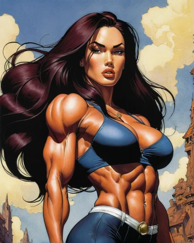 muscle woman,strong woman,strong women,hard woman,woman strong,wonderwoman,workout icons,female warrior,muscular,super heroine,body-building,wonder woman,super woman,woman power,ronda,wonder woman city,muscle icon,body building,sprint woman,hercules winner,Illustration,Realistic Fantasy,Realistic Fantasy 04