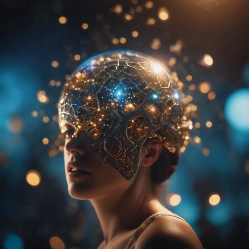 mind-body,computational thinking,connectedness,cognitive psychology,consciousness,self hypnosis,neural pathways,woman thinking,emotional intelligence,virtual identity,artificial intelligence,brain icon,mind,head woman,neurotransmitter,mystical portrait of a girl,self-knowledge,ai,the universe,neural network,Photography,General,Cinematic