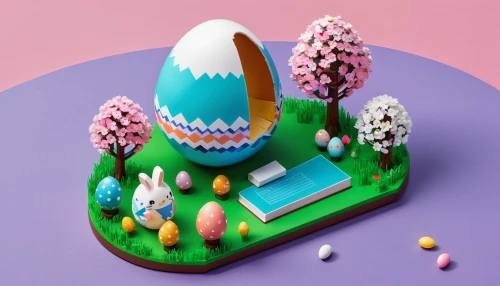 fairy house,3d fantasy,3d mockup,3d render,mushroom landscape,isometric,cinema 4d,easter theme,dribbble,easter cake,floating island,3d rendered,tiny world,fairy village,easter nest,3d model,3d bicoin,low poly,nest easter,3d rendering,Unique,3D,Isometric