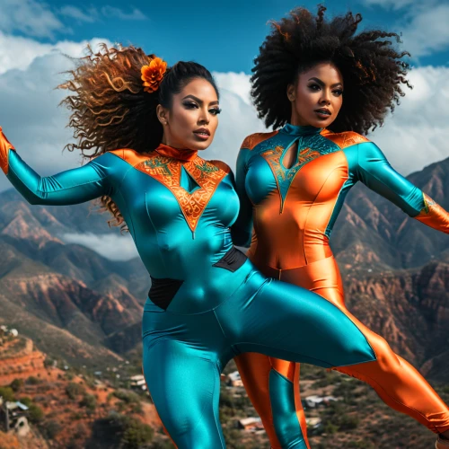 bodypaint,bodypainting,afro american girls,body painting,neon body painting,sprint woman,digital compositing,teal and orange,beautiful african american women,fusion photography,cirque du soleil,orange,image manipulation,photoshop manipulation,women climber,x men,gladiators,zambia,monsoon banner,eritrea,Photography,General,Fantasy