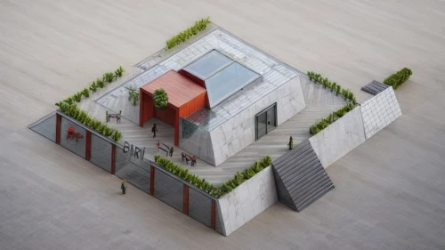 cubic house,cube house,cube stilt houses,roof garden,frame house,miniature house,modern architecture,model house,isometric,inverted cottage,dunes house,modern house,roof landscape,residential house,garden elevation,roof terrace,grass roof,3d rendering,house shape,folding roof,Architecture,Industrial Building,Modern,Organic Modernism 2
