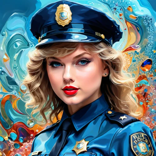 policewoman,officer,police hat,police officer,policia,police,sheriff,police uniforms,water police,modern pop art,policeman,cops,garda,traffic cop,cop,police force,cool pop art,pop art style,airbrushed,blue painting,Photography,Artistic Photography,Artistic Photography 03
