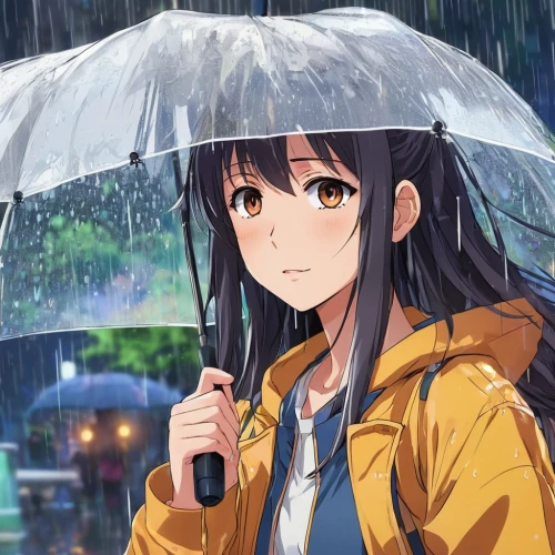 in the rain,rainy,umbrella,walking in the rain,rain,rainy day,heavy rain,rain lily,rainy weather,raining,raincoat,raindops,rainy season,umbrellas,light rain,asian umbrella,summer umbrella,rains,rain suit,after rain,Illustration,Japanese style,Japanese Style 03