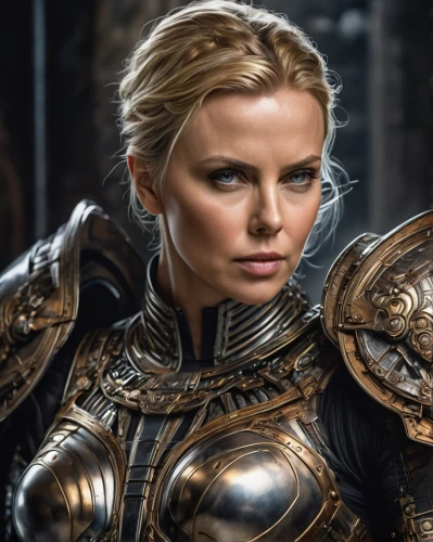 female warrior,charlize theron,warrior woman,heroic fantasy,swordswoman,joan of arc,breastplate,strong women,celtic queen,female hollywood actress,massively multiplayer online role-playing game,paladin,strong woman,fantasy warrior,heavy armour,fantasy woman,sterntaler,elenor power,elaeis,her,Photography,General,Natural