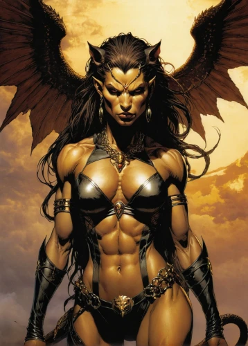 female warrior,warrior woman,darth talon,heroic fantasy,fantasy woman,dark angel,goddess of justice,dark elf,black angel,gorgon,black warrior,birds of prey-night,birds of prey,wasp,hard woman,evil woman,catwoman,mythological,daemon,gargoyles,Illustration,American Style,American Style 02