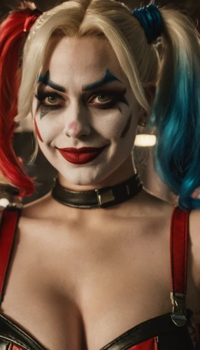 harley quinn,harley,cosplay image,marvelous,doll's facial features,killer smile,it,horror clown,circus,killer doll,cosmetic,rockabella,cosplayer,cosplay,cirque,creepy clown,queen of hearts,comiccon,lopushok,scary clown,Photography,General,Cinematic